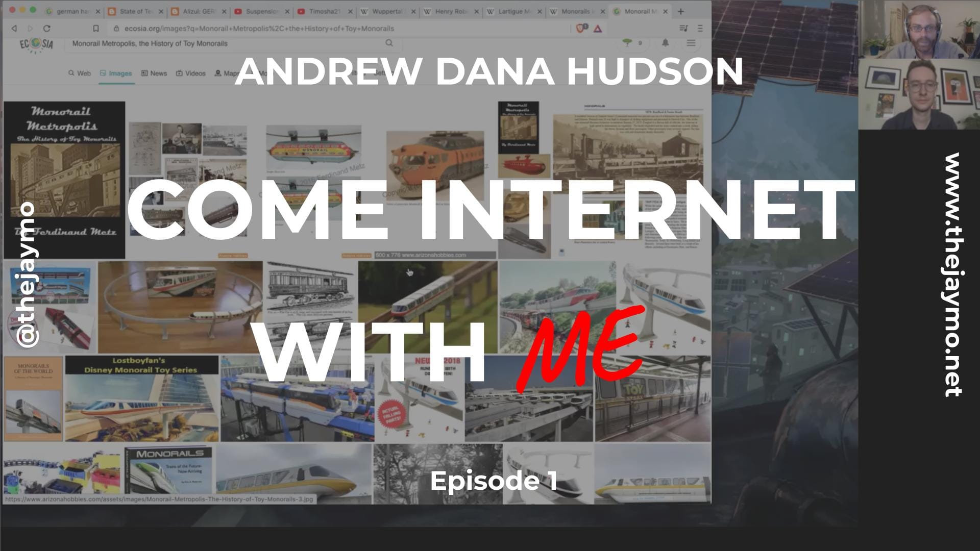 Andrew Dana Hudson Searches ‘German Hanging Train’ | Come Internet With Me
