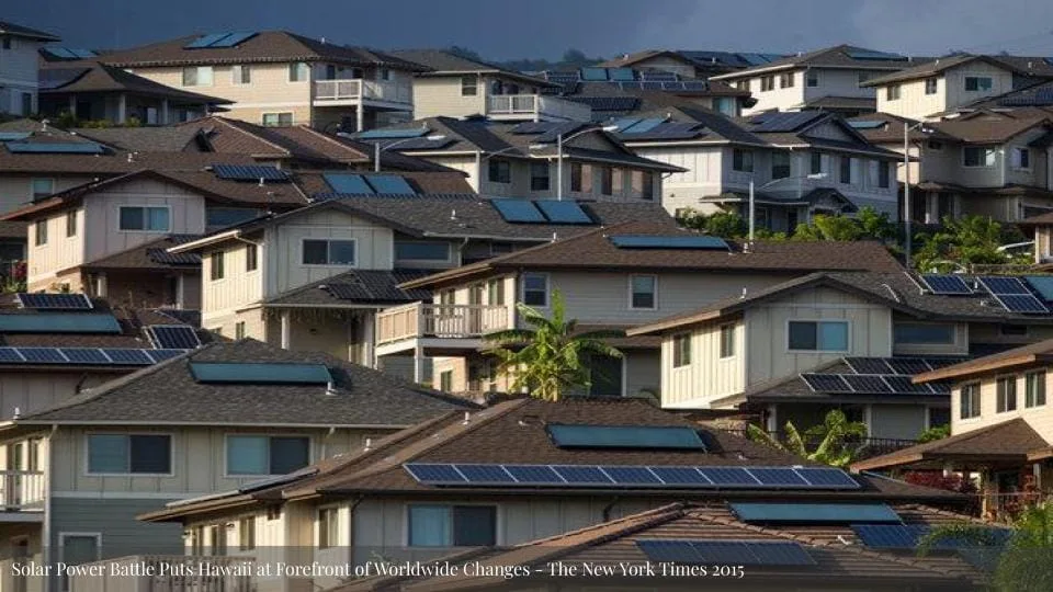 Featured image for Solarpunk: Life in the Future Beyond the Rusted Chrome of Yestermorrow - suburban houses with solar panels on their roofs.