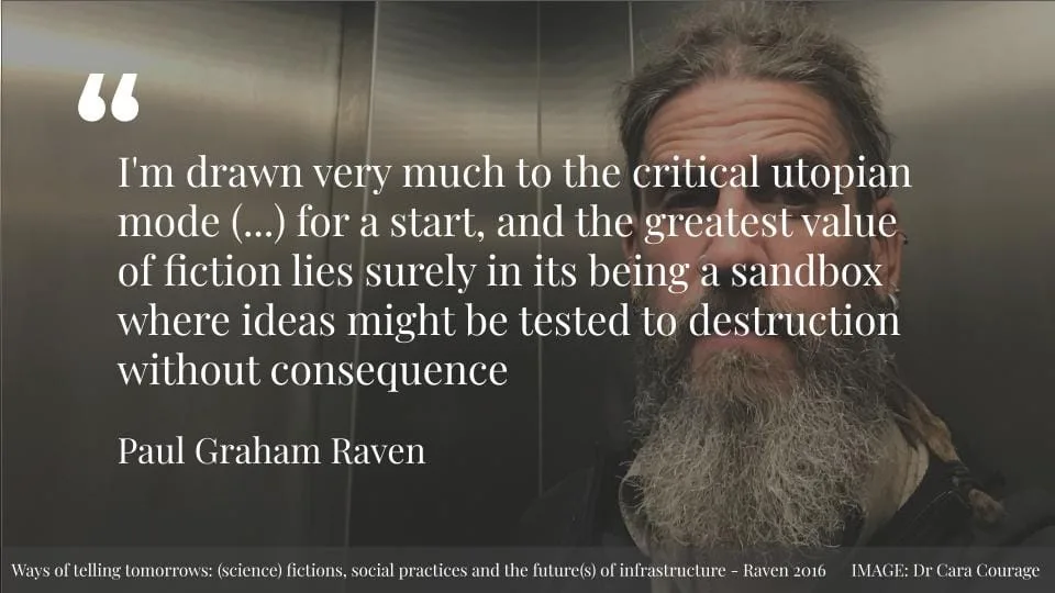 Featured image for Solarpunk: Life in the Future Beyond the Rusted Chrome of Yestermorrow - Paul Graham Raven quote about critical utopian fiction and sandbox testing of ideas