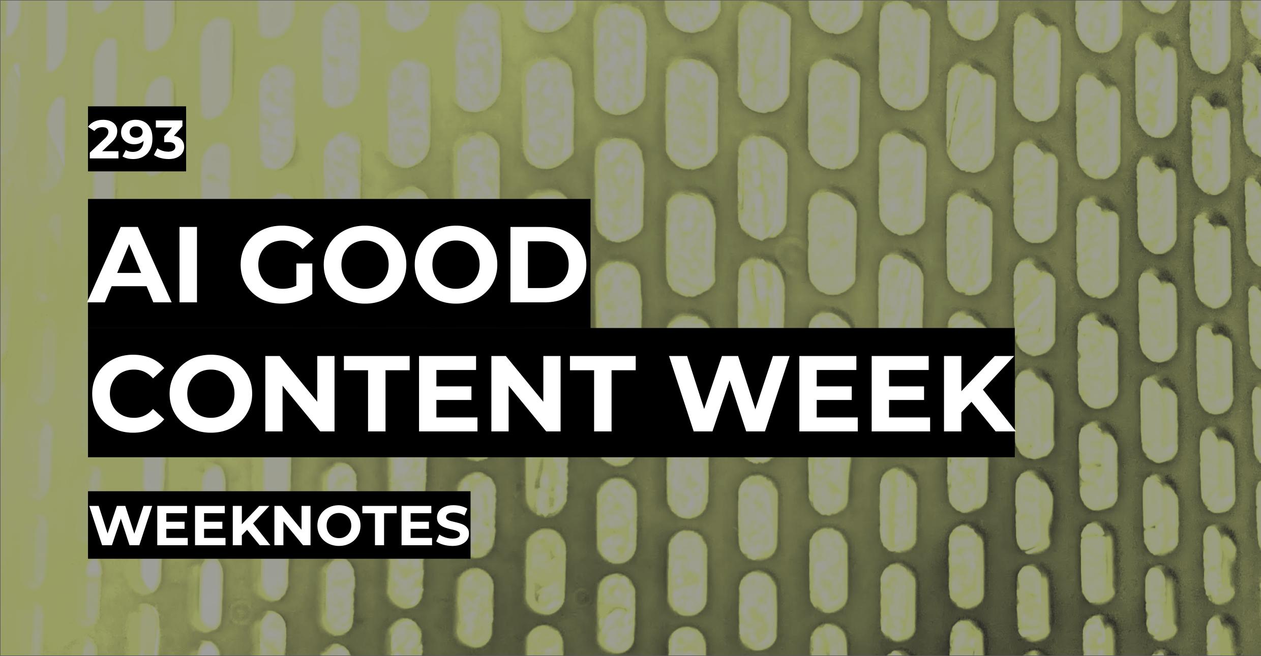 AI Good Content Week