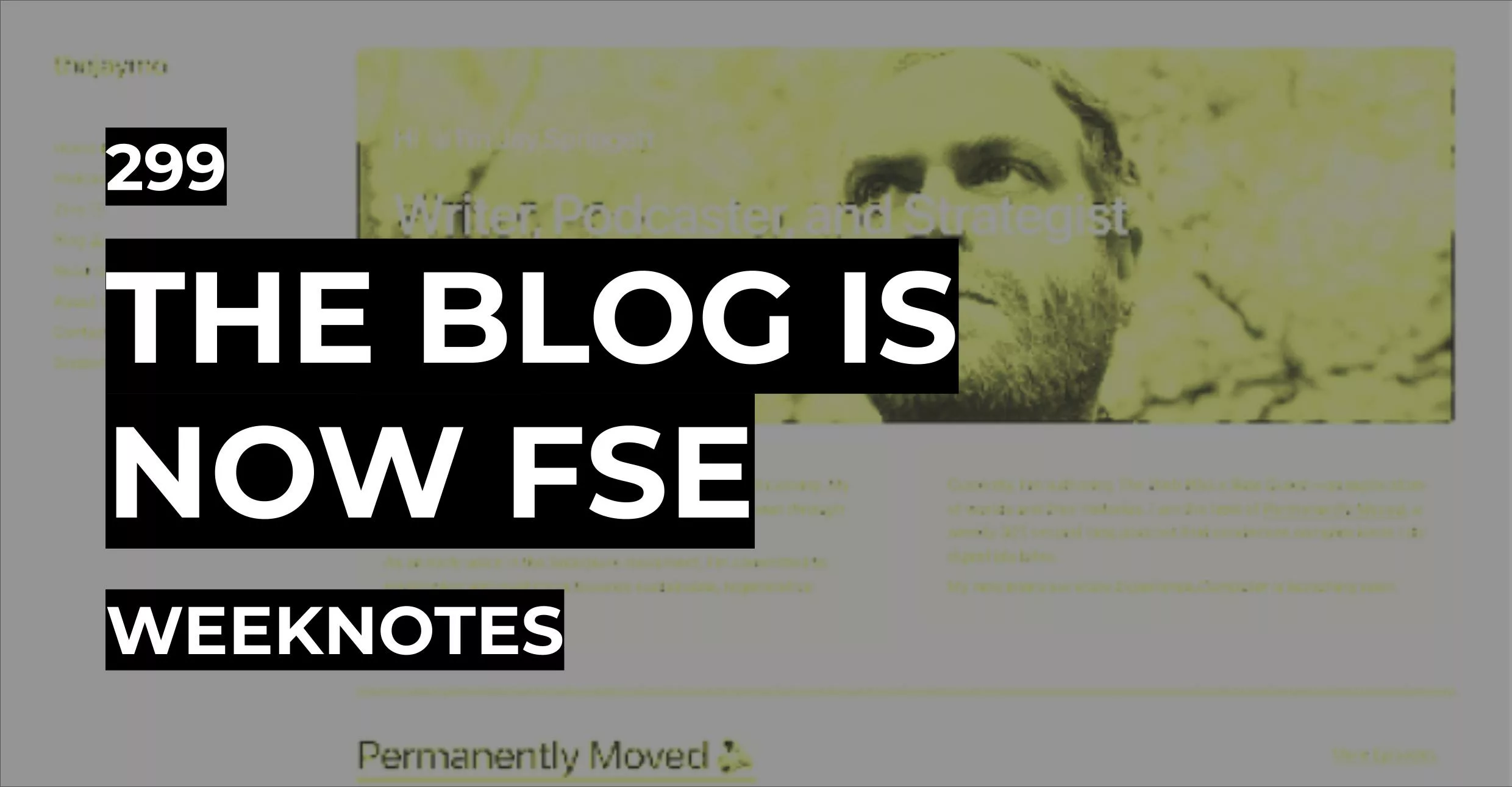The Blog Is Now FSE
